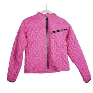 Obermeyer Womens Pink Quilted Full Zip Ski/Snow Jacket Size 10